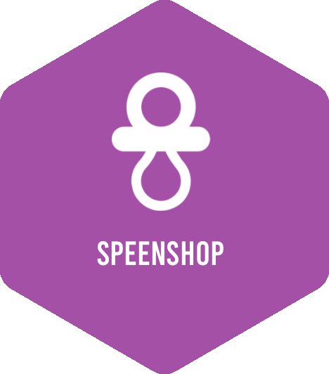 Logo Speenshop - Ontdek onze unieke collectie fopspenen voor blije baby's!