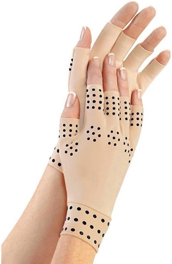 1 paar compressiehandschoenen met magneten, anti-artritis magnetische therapie handschoenen voor gezondheid