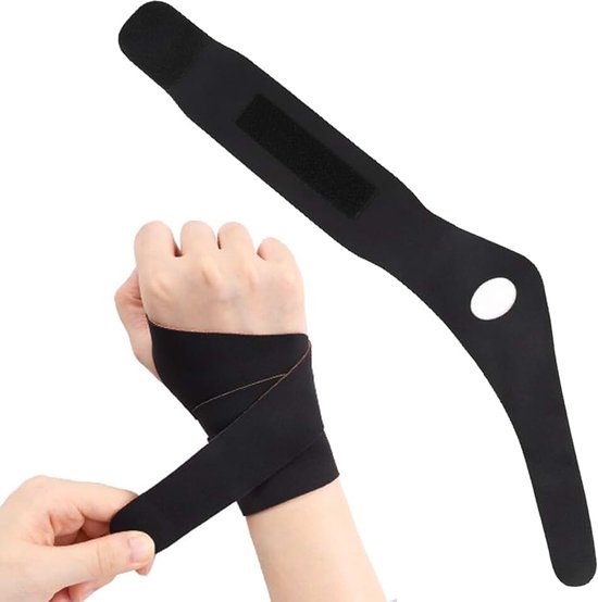 1 stuk upgrade ultradunne polsbandage: verstelbare polsbandage voor peesontsteking, polssteun & polsbeschermer, zelfklevende sluiting voor sport, fitness, yoga