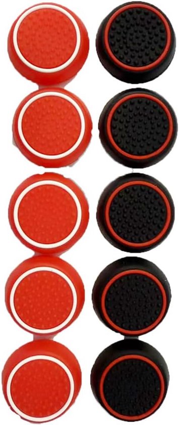 10 Stuks Controller Thumbstick Grips - Siliconen Joystick Covers voor PS3, PS4 en PS5 van Merkloos