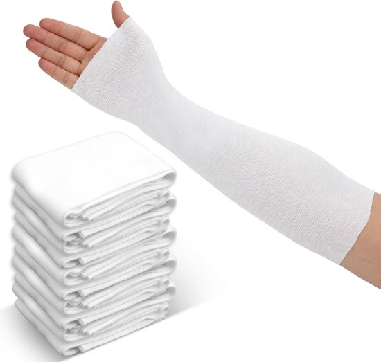 10 stuks pols-, duimspalk, comfortabele armsokken, elastische slangvormige bevestigingsband, elastische bandmouwen, elastische katoenen stokjes voor mannen en vrouwen