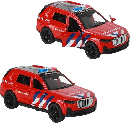 112 Pull-Back Brandweer Suv 1:36 + Licht En Geluid van Merkloos
