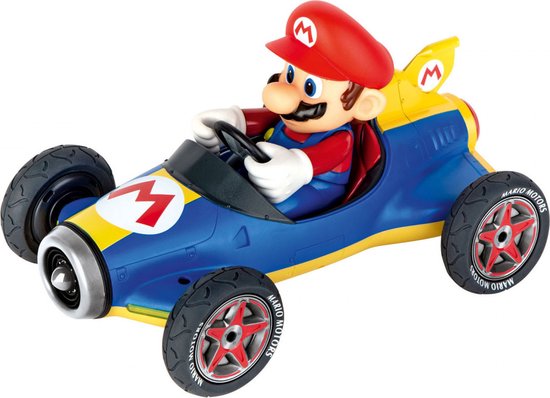 1:43 Carrera P&S Mario Kart - Mach8 car Mario - Pull-Back Terugtrekauto van Carrera