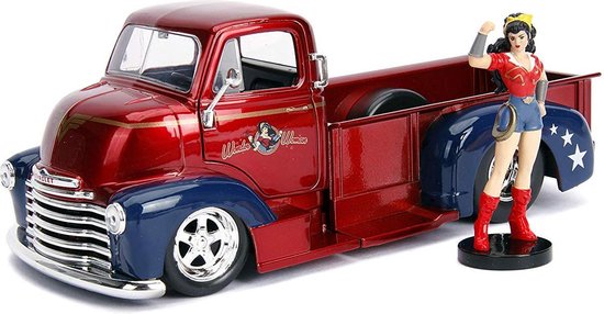 1952 Chevy Coe Pickup - Wonder Woman - DC Comics Bombshells - Jada 1:24 van Jada