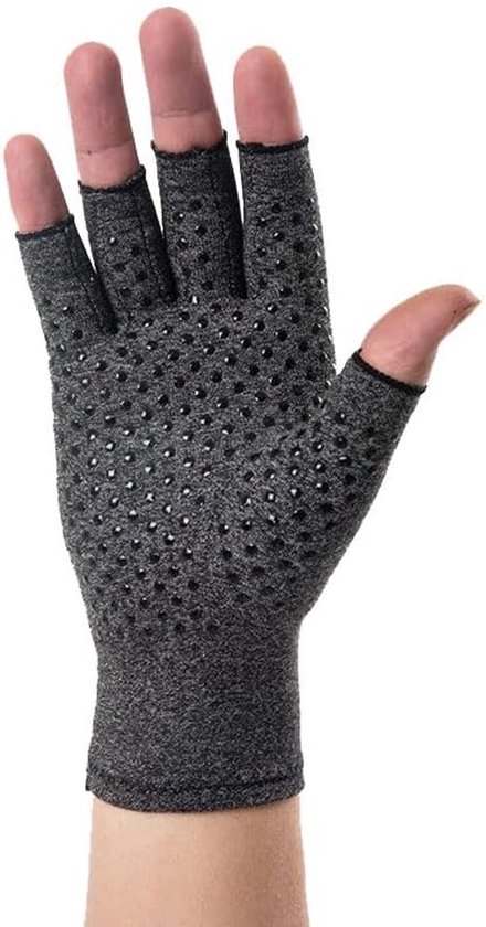 2 paar artrose handschoenen compressiehandschoenen fietshandschoenen vingerloos gevoerde handschoenen halve vinger outdoor antislip wanten handschoenen vingerloze handschoenen voor sport