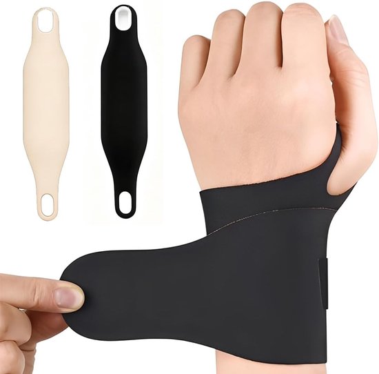 2 palmsteunen, elastische polsbandage, ademend, polsbandage voor tendinitis en artritis, carpaal kanaal en verstuiking, voor dames en heren, gemakkelijk te dragen, verstelbaar