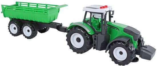 2-Play Tractor met Aanhanger en Kiepfunctie met Licht en Geluid van 2-Play