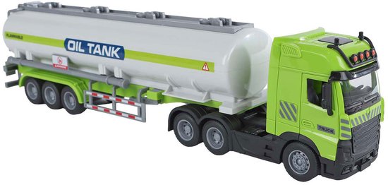 2-Play Vrachtwagen met tank-oplegger frictie licht en geluid van 2-Play