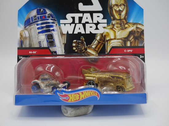 2 Star wars auto's r2d2 en C-3po. van Hot Wheels