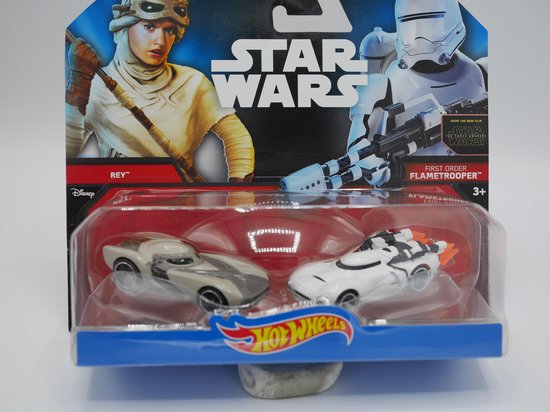 2 Star wars auto's Rev en flametrooper. van Hot Wheels