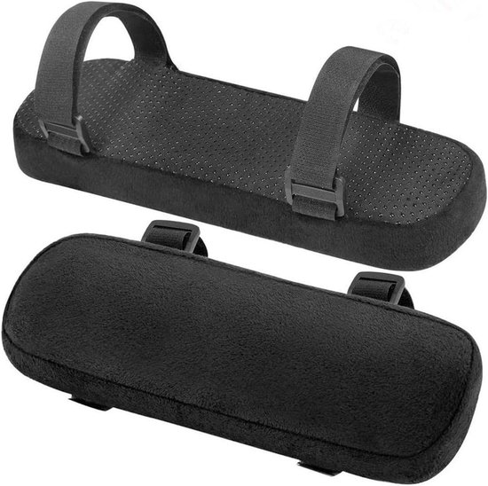 2 stuks armleuningen voor gamingstoel met traagschuim voor ellebogen en onderarmen - drukontlasting - ergonomisch comfort.