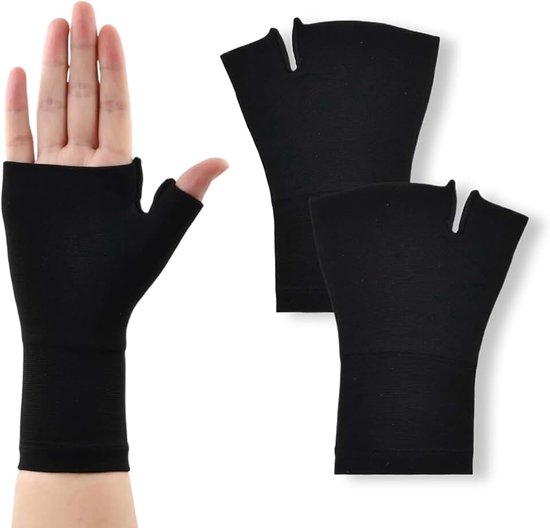 2 stuks duimsteunen compressiehandschoenen – ondersteuning voor duim en pols, ademend, ideaal voor sport, werk en revalidatie