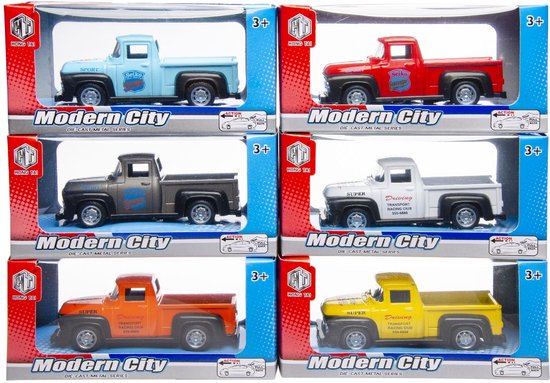 2 Stuks Pick-up Truck - Verjaadagscadeau - Voertuigen - Uitdeelcadeaus - Speelgoed voor Kinderen - Traktatie van 2992