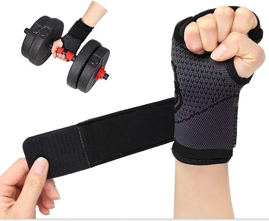 2 Stuks Polsbandage Sport Polsbrace Polsondersteuning Polswrap Fitness Handschoen Gewichtheffen Training Wrist Support Voor Dames en Heren