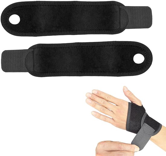 2 stuks polsbandages, bandages pols, huidvriendelijk, verstelbaar, gemakkelijk te dragen, geschikt voor de linker- en rechterhand, ideaal om te dragen sport of training