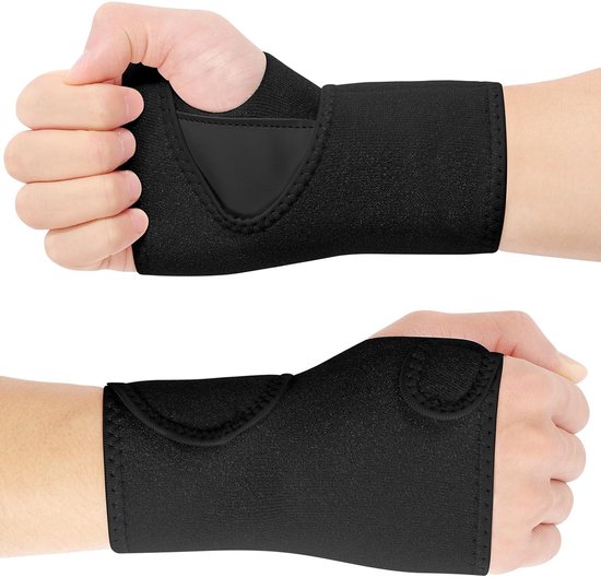 2 stuks polsbandages, polssteun, ademende polsspalk, handrail voor dames en heren, bandage pols voor tendinitis, artritis en verstuikingsherstel