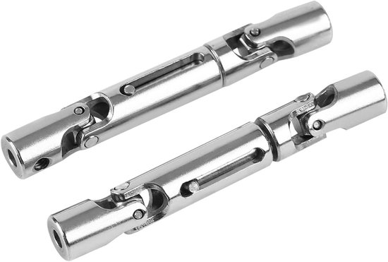 2 Stuks Upgradeaccessoires Metalen Aandrijfas voor WPL 1/16 Schaal RC Militaire Vrachtwagen