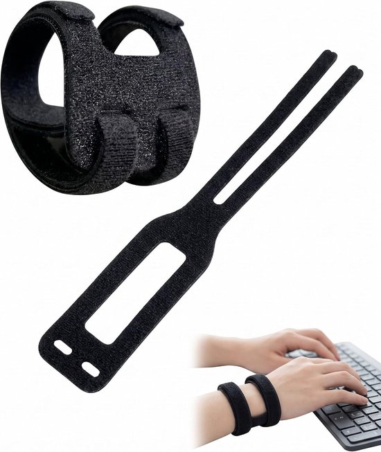 2 stuks verstelbare polssteun met klittenbandsluiting, polsbandage voor TFC-letsel, sportschool en training (blauw)
