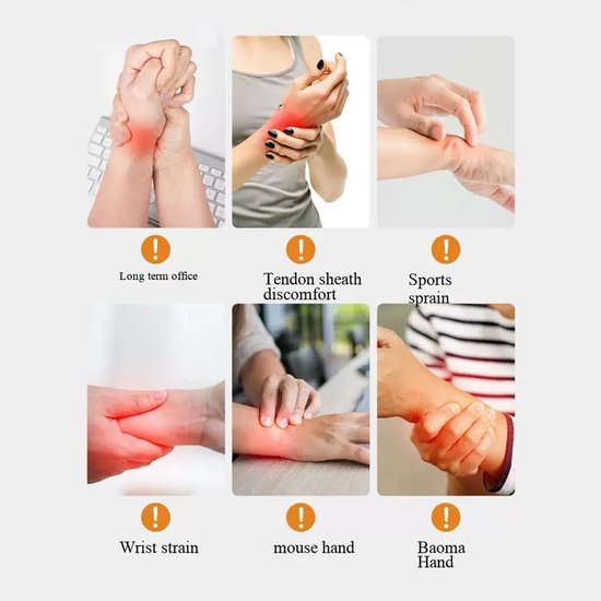 2 verstelbare polsbandages voor carpaal tunnel, pijnverlichting, sport, fitness