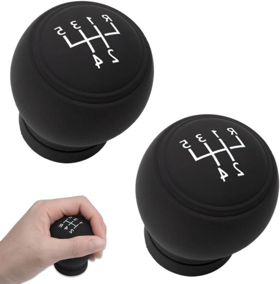 2 x Manual Shift Knob, 6 Speed Universal Gear Shift Cover, Auto Shift Knob, Manual Shift Knob, Soft TPU Silicone van Merkloos