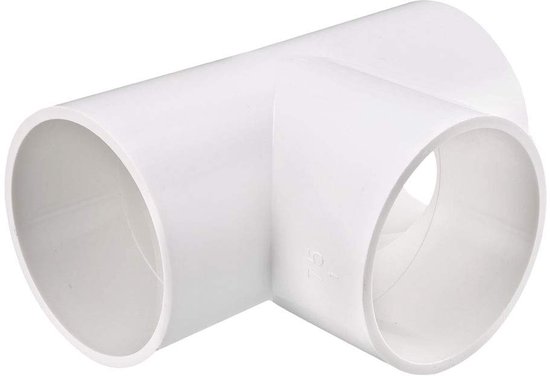 20 mm PVC verbinding, T-slang, koppeling, 75 mm, 1 stuk