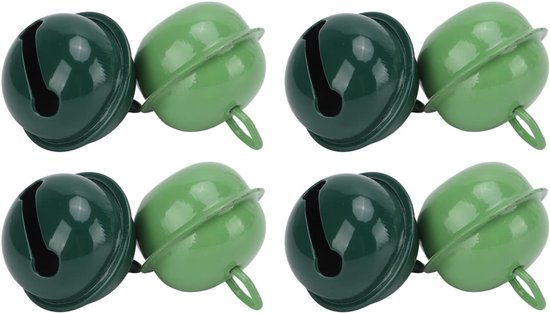 20 Stuks Jingle Bells in Legergroen en Donkergroen, Perfect Cadeau voor Kerstmis, Kleine Knutselklokken voor Doe-het-zelf-handwerk, Verpakking, Vakantiedecoratie