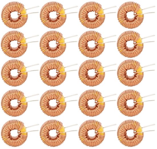 20pcs toroid magnetic inductor wire of copper coil for circuit board of circuit board 100UH 0.6mm van Merkloos	