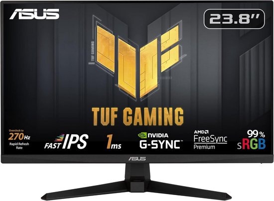 23,8 inch Fast IPS Gaming Monitor 1ms 270Hz FHD G-Sync FreeSync Premium van Merkloos