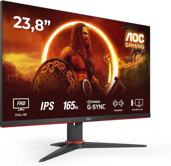 24 inch FHD Gaming Monitor - 165Hz, 1ms MPRT, FreeSync & G-Sync Compatible van Merkloos