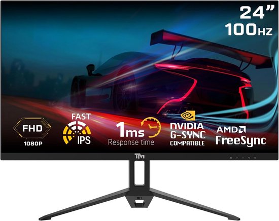 24 inch Full HD IPS Gaming Monitor met 100Hz en 1ms Reactietijd van Merkloos