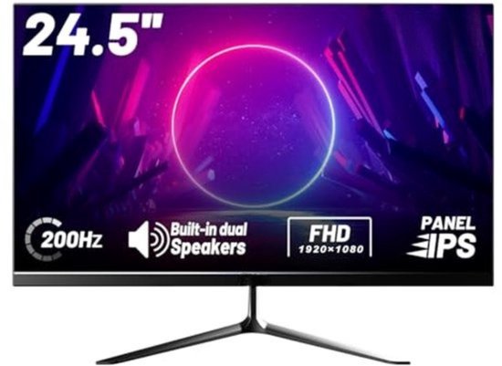 24.5 Inch Gaming Monitor met 200Hz en FHD 1080p voor een Vloeiende Game-ervaring van Merkloos