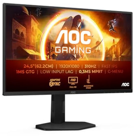 25 inch Full HD gaming monitor met 310 Hz en 1 ms reactietijd van Alienware
