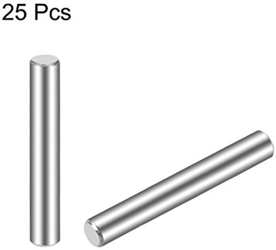 25pcs plug pin 304 stainless steel cylindrical shelf supports 4mm x 35mm van Merkloos