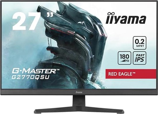 27 inch gaming monitor 180Hz IPS scherm met HDMI en DP van Merkloos