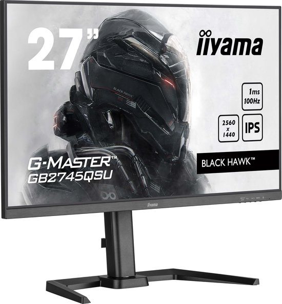 27 inch Gaming Monitor met 1ms Reactietijd en QHD Resolutie