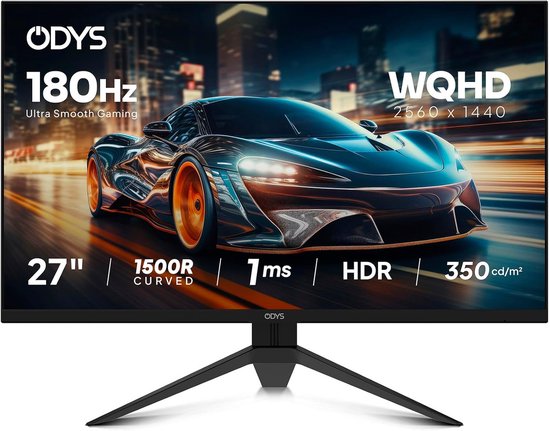 27 inch Gaming Monitor WQHD 180Hz IPS met Snelle Responstijd van Merkloos