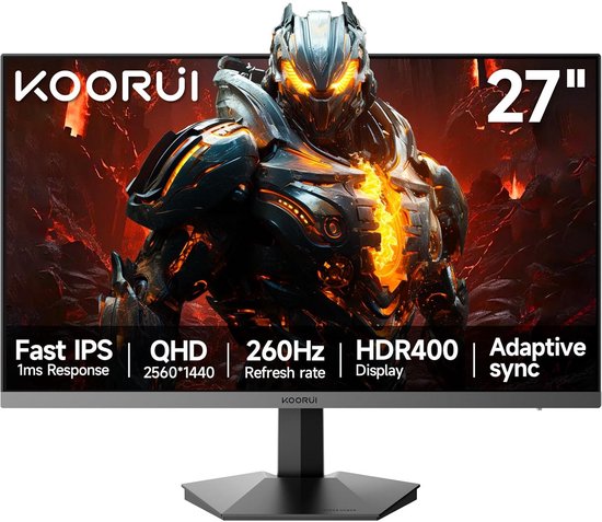 27 inch QHD 260Hz IPS Gaming Monitor met 1ms Reactietijd van Merkloos