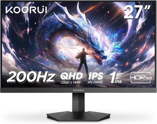27 Inch QHD Gaming Monitor 200Hz IPS 1ms HDR van MSI