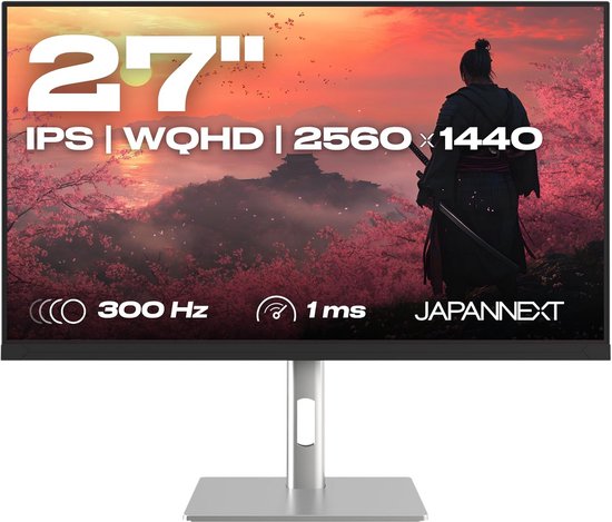 27 Inch WQHD 300Hz IPS Gaming Monitor - 1ms Reactietijd, G-Sync/FreeSync, 100% sRGB van Merkloos