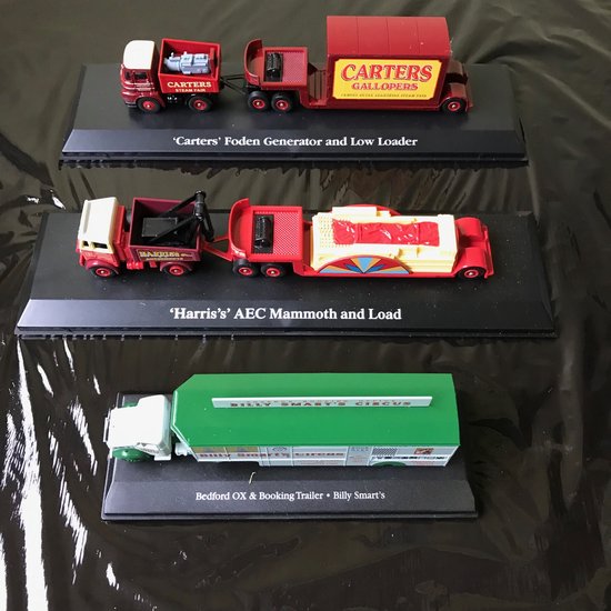 3 auto's uit de The Greatest Show on Earth serie van Atlas - Circus van Atlas