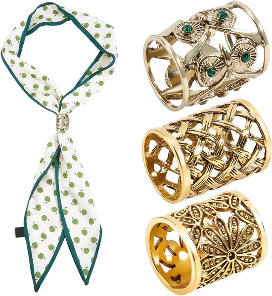 3-delige set clips voor sjaals, stropdassen en shawls