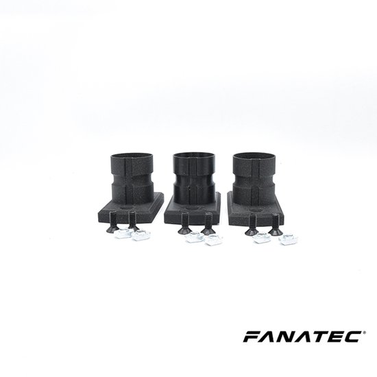 3-Pack Fanatec QR1 Stuur Bevestiging Beugel voor Aluminium Race Simulator - Kleur Wit van Merkloos