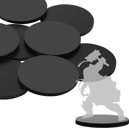 30Pcs 40Mm Ronde Plastic Model Bases, Wargaming Hobby Bases, Model Miniaturen Schilderen Plastic Figuren Tafelblad Games Bases