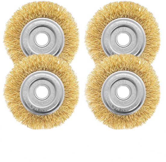 4-delige onkruidborstelset - Voor grasmaaiers - 12 mm - Universele onkruidborstel - Geschikt voor Gloria Multibrush en andere draadborstels - Accessoire voor het verwijderen van onkruid en mos van Sens Design