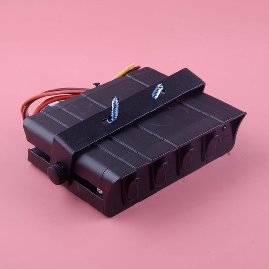 4 Gang Steering Column Toggle Rocker Switch Button Control Panel Box for Car Truck Boat Energy Saving 12V