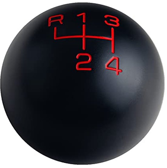 4 Speed Manual Shifter Knob with Aluminum Design - 200g Weighted