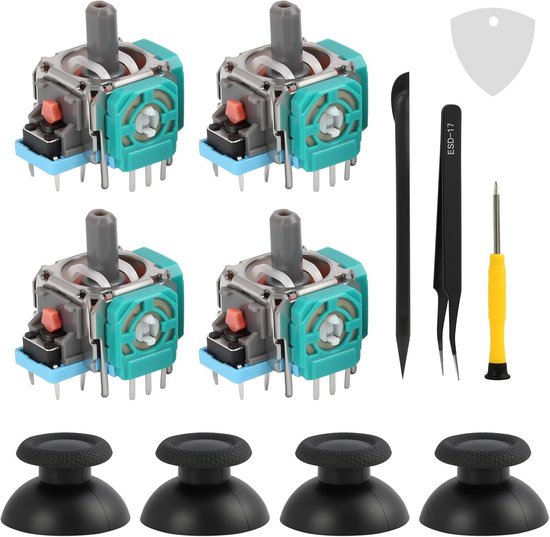 4 Stuks Vervangende Joystick Analoge Modules voor Gamecontroller - Anti-Drift Reparatiekit