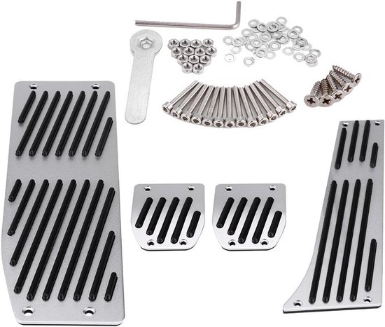 4 Stuks Voetsteunpedaal voor Auto met Handmatige Transmissie - Antislip Kussen Pedalen Set van Merkloos