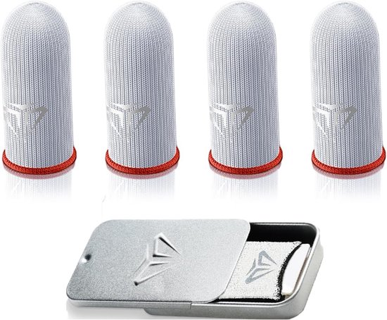 4x Gaming Vingersleeves Universeel - Zweetbestendig & Ultragevoelig voor Mobiele Telefoon en Controller van Merkloos