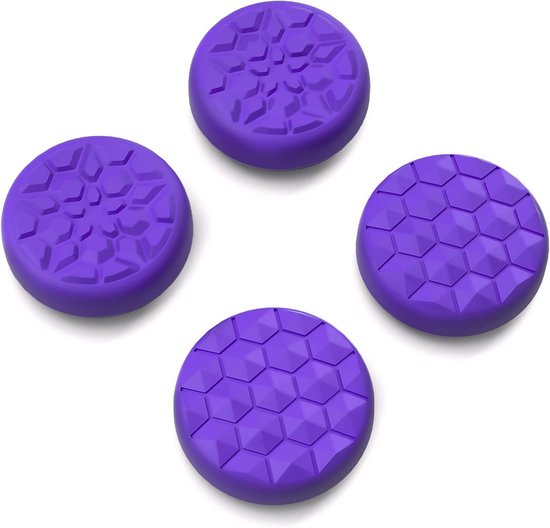4x Thumb Grip Covers voor Steam Deck & PS Portal – Antislip Siliconen Joysticks Grips (Paars) van Merkloos